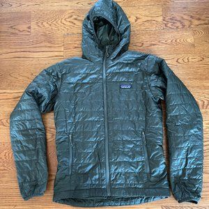 $289 PATAGONIA Men's Nano Puff Sage Khaki Hoodie Size XS
